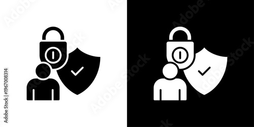 Authorization Icon Sheet Black And White