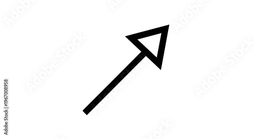 Black arrow pointing upward on a white background for directional guidance