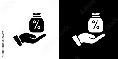 Subsidy Icon Sheet Black And White