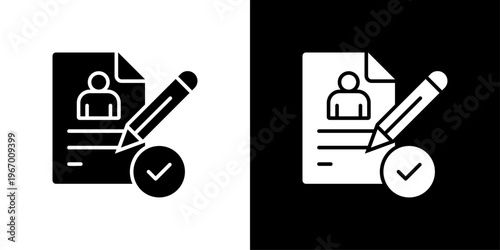 Enrollment Icon Sheet Black And White