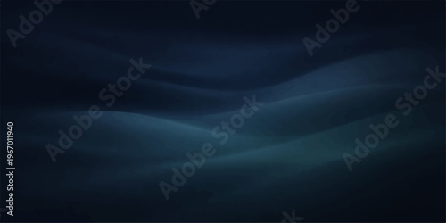 A smooth dark blue silk and satin wave flows across a deep textured backdrop with a digital purple glow and motion lines