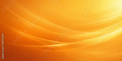 Abstract orange and gold wavy background with silk texture
