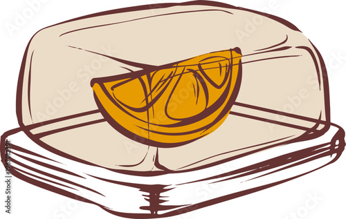 Lemon Slice in Container