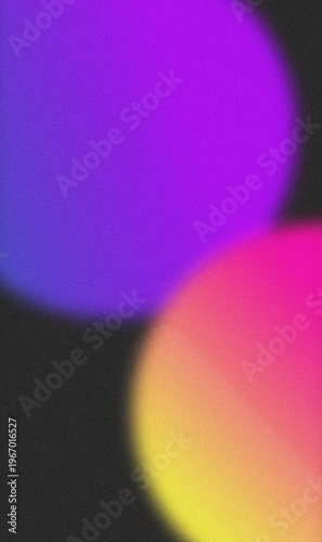 Abstract Animated Glowing Gradient Orbs Vertical Illustration Bokeh Blur Colorful Floating Circles Loop Artistic Design
