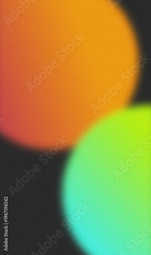 Abstract Animated Glowing Gradient Orbs Vertical Illustration Bokeh Blur Colorful Floating Circles Loop Artistic Design