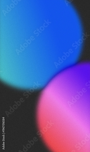 Abstract Animated Glowing Gradient Orbs Vertical Illustration Bokeh Blur Colorful Floating Circles Loop Artistic Design