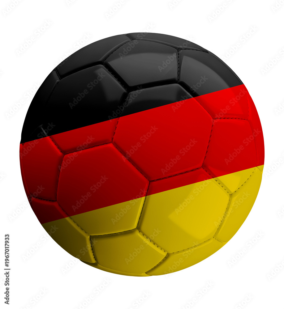Fototapeta premium Bola de Futebol com Estampa da Bandeira da Alemanha
