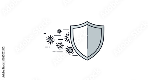 Shield protecting against germs and viruses.
