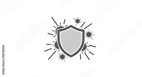 Shield protection against viruses and threats.