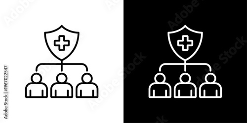 Organization Icon Sheet Black And White