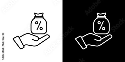 Subsidy Icon Sheet Black And White