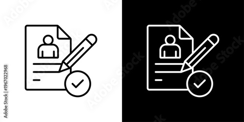 Enrollment Icon Sheet Black And White