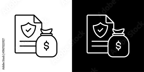 Claim Icon Sheet Black And White