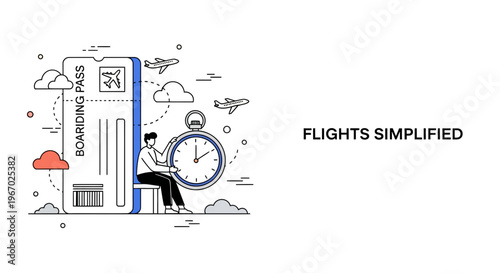 Man in trip to fly fast with air plan and easy travel booking pass now