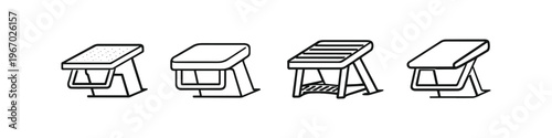 Various designs of step stools for home and office use
