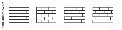 Different styles of brick wall illustrations for design inspiration
