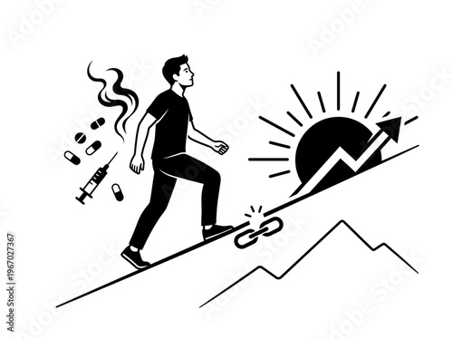 Dream Big Youth Education Success Silhouette Vector