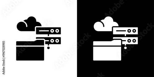 Storage Icon Sheet Black And White