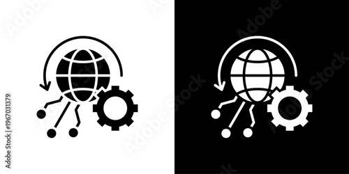 Internet Connection Icon Sheet Black And White