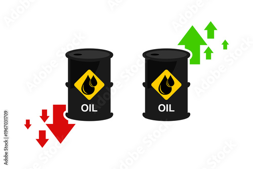 Oil Price Fluctuation design template EPS 10