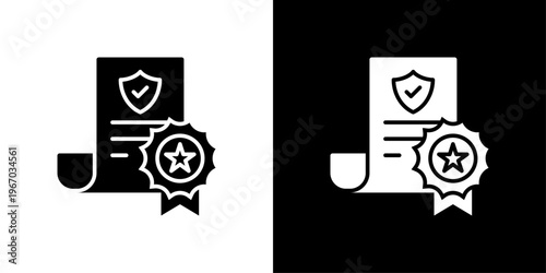 Ssl Certificate Icon Sheet Black And White