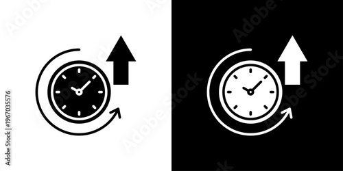 Uptime Icon Sheet Black And White