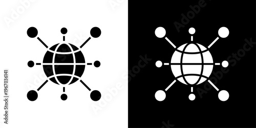 Network Icon Sheet Black And White