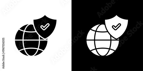 Security Icon Sheet Black And White