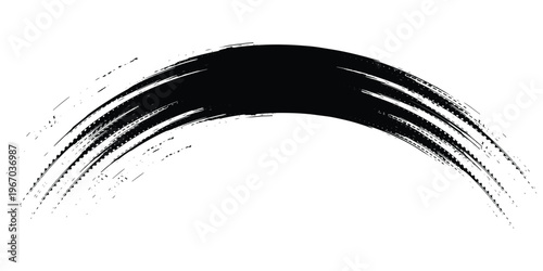 vector black line, grunge brush strokes ink paint isolated on white background. eps 10