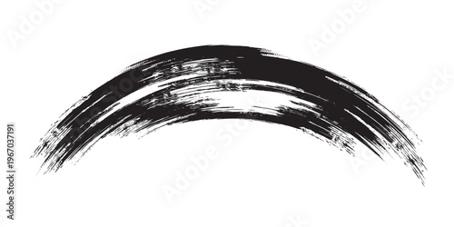 vector black line, grunge brush strokes ink paint isolated on white background. eps 10