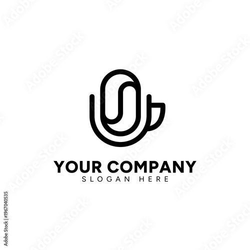 A creative logo idea tailored for the coffee industry.