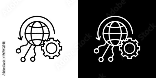Internet Connection Icon Sheet Black And White