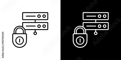 Dedicated Server Icon Sheet Black And White