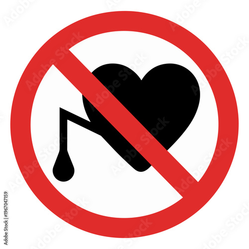 no pacemaker prohibited warning sign