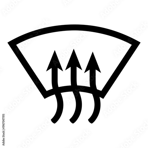 left seat heater icon simple symbol
