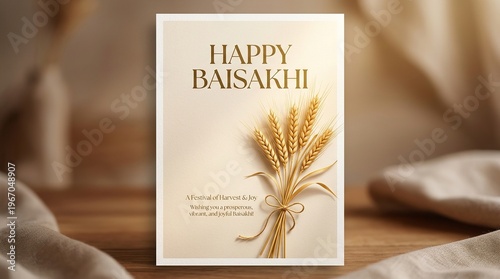 Happy Vaisakhi Punjabi Bhangra Dance in Golden Wheat Field at Sunset