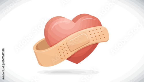 bandage wrapping around a knee vector illustration for healthcare