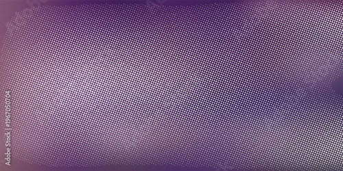 Abstract neon purple bg with 8 bit pixel pattern on gradient background. Vector retro illustration with overlay glow effect. Halftone with bitmap dither texture