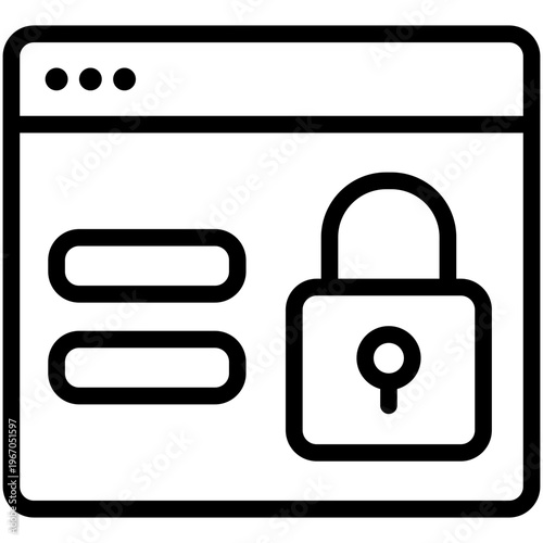 web lock icon