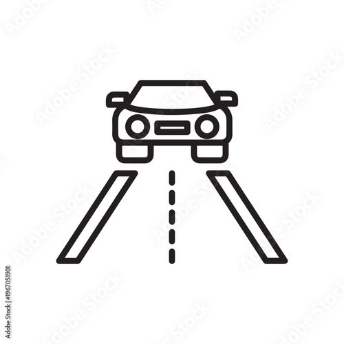 car road single icon
