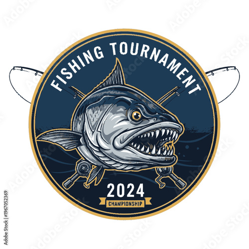 Aggressive Fish Fishing Tournament Championship 2024 Emblem.