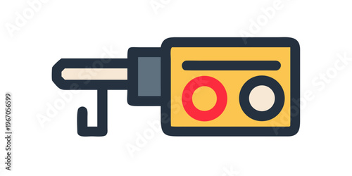 Speed camera icon design for traffic safety awareness concept