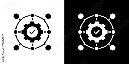Algorithm Icon Sheet Black And White