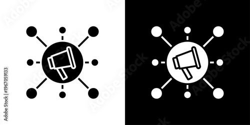 Viral Icon Sheet Black And White