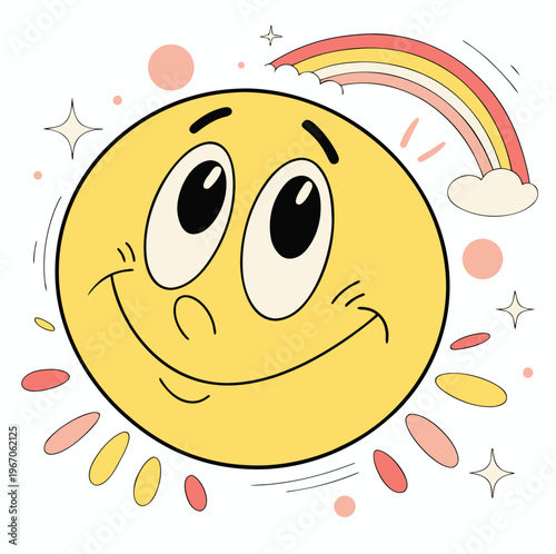 emoji yellow face with smile