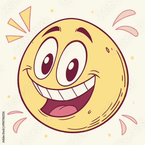 emoji yellow face with smile