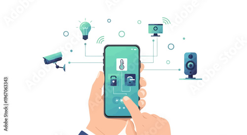 Smart Home Control via Smartphone App: Security, Lights, Climate, Audio