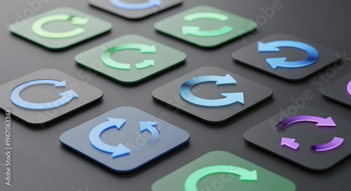 Circular Arrows Icons: Refresh, Reload, Repeat, Recycle, Sync, Loop, Update, Rotate