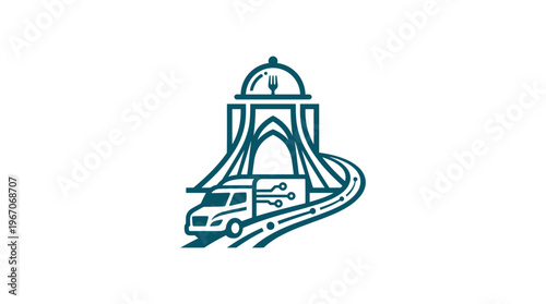 Tehran Food Delivery Service Logo