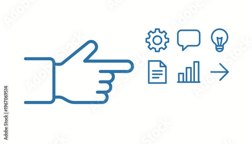 Business strategy and communication concept.